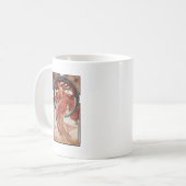 Mucha danskunst deco lady koffiemok (Voorkant links)