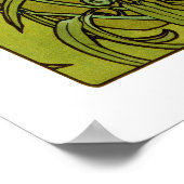 Mucha - Emerald - uit de reeks "Edelstenen" Poster (Hoek)