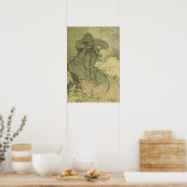 Mucha - Fevrier Cocorico Poster (Keuken)