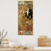 Mucha Flirt Biscuits-reclame Poster (Keuken)
