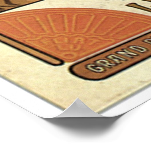 Mucha Flirt Biscuits-reclame Poster (Hoek)