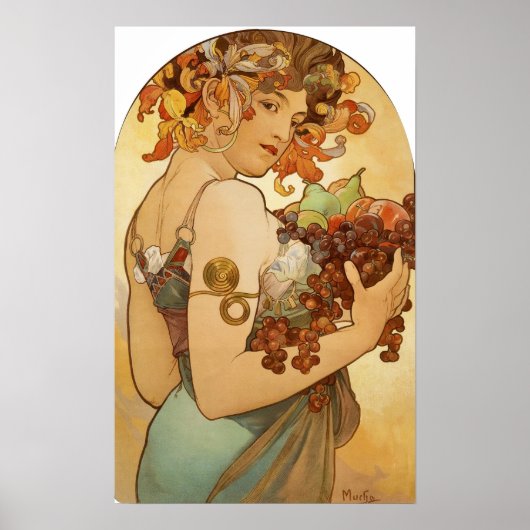 Mucha - Fruit Poster (Voorkant)