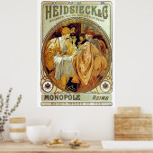  Mucha Heidsieck & Co. Poster (Keuken)