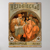 Mucha - Heidsieck en Co 1901 Poster (Voorkant)
