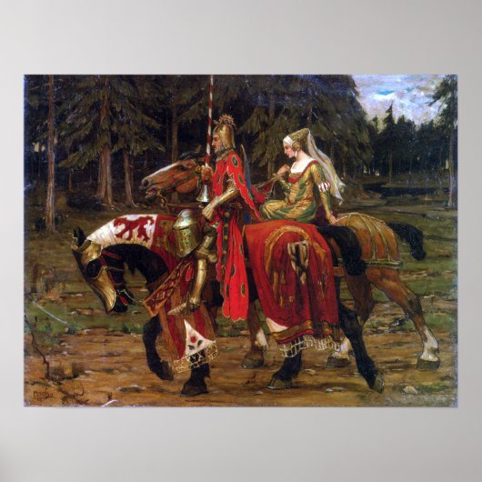 Mucha - Heraldic Chivalry Poster (Voorkant)
