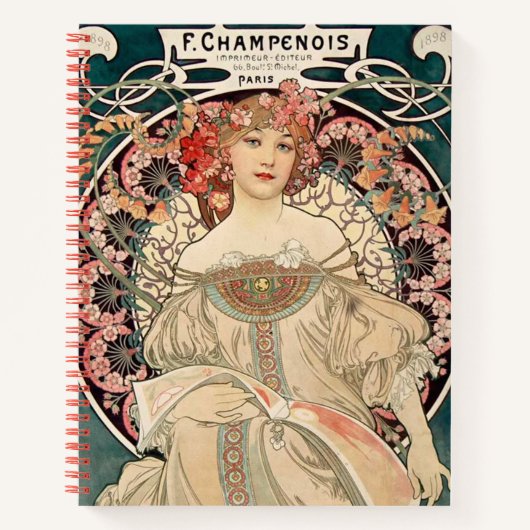  Mucha illustratieplanner Notitieboek (Voorkant)