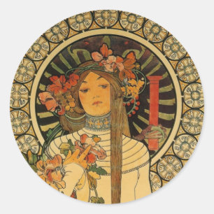 Mucha La Trappistine Ronde Sticker