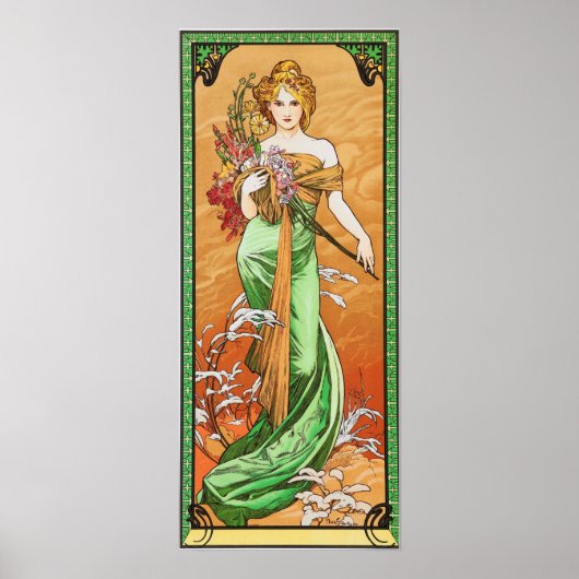 Mucha - Lente Poster (Voorkant)