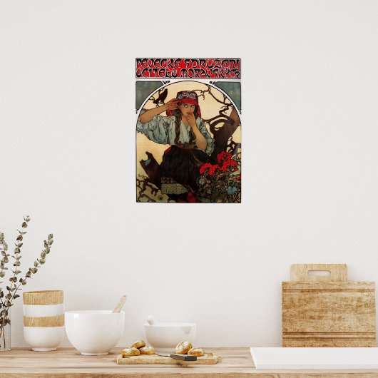Mucha - Moraviair Teachers' Choir 1911 Poster (Keuken)