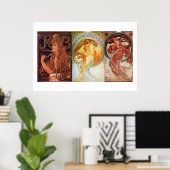 Mucha Poster (Thuiskantoor)