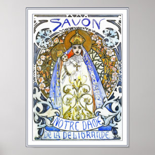 Mucha Poster Prints: Savon Notre-Dame
