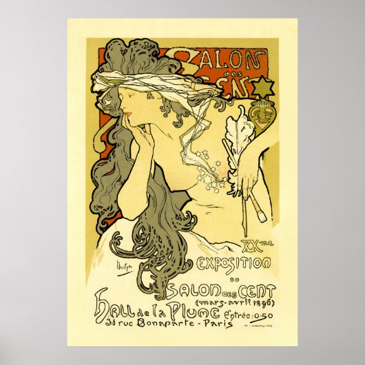 Mucha-Poster: Salon des Cent Poster (Voorkant)