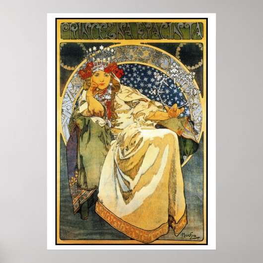 Mucha Princess Hyacinth 20 van 28 Poster (Voorkant)