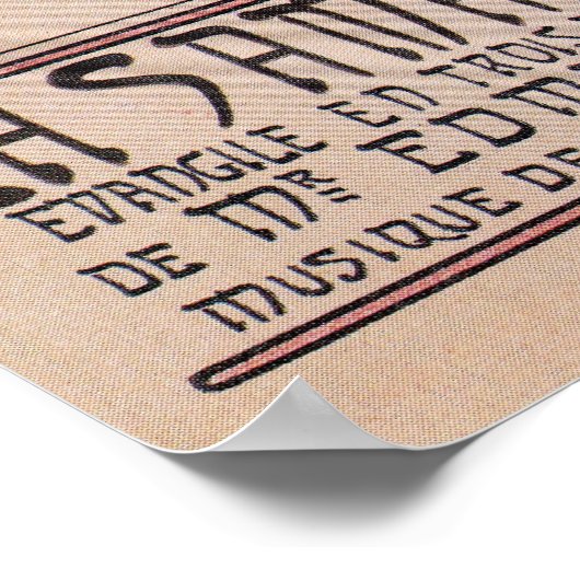 Mucha Sarah Bernhardt The Samaritan lamp post Poster (Hoek)