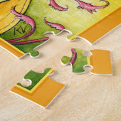 Mucha Spring Cat spoof jigzaagpuzzel Legpuzzel (Zijkant)