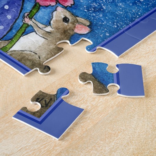 Mucha Spring Cat spoof jigzaagpuzzel Legpuzzel (Zijkant)