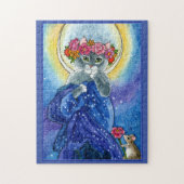 Mucha Spring Cat spoof jigzaagpuzzel Legpuzzel (Verticaal)