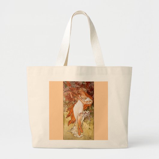 Mucha Spring Grote Tote Bag (Voorkant)