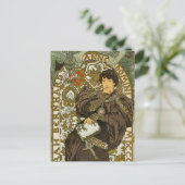 Mucha - Theater - Lorenzaccio - Art Nouveau Briefkaart (Staand voorkant)