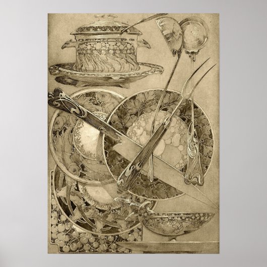 Mucha - Uit Documents Decoratifs 1901 Poster (Voorkant)