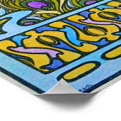 Mucha - Vrouw Panel 1901 Poster (Hoek)