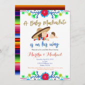 Muchachito MEXICAN Fiesta Baby shower Invitation (Devant / Derrière)