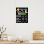 Muchacho of Muchacha Taco Geslacht Taco Poster (Keuken)