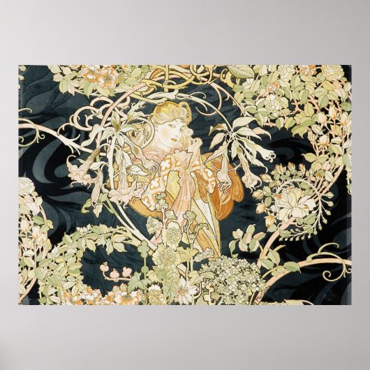 Mucha's Femme a la Marguerite Poster (Voorkant)