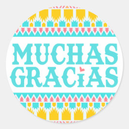 Muchas Gracias - Fiesta Dank u Sticker