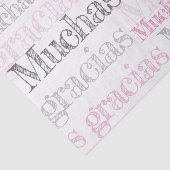 Muchas gracias/Spaans dank u tissuepapier (Detail)