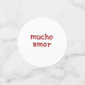 MUCHO AMOR  CONFETTI (Kleine voorkant)