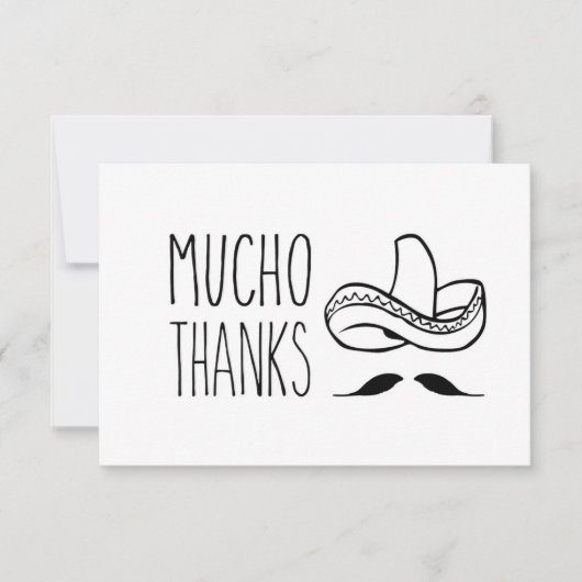 Mucho Merci Carte de remerciements, Carte de remer (Devant)
