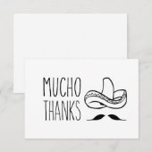 Mucho Merci Carte de remerciements, Carte de remer (Devant / Derrière)