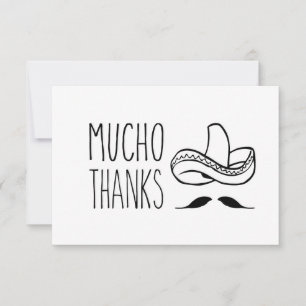 Mucho Merci Carte de remerciements, Carte de remer
