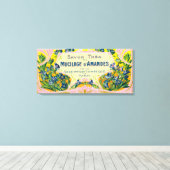 Mucilage D' Amandes Soap LabelParis, Frankrijk Canvas Afdruk (Insitu (Houten vloer))