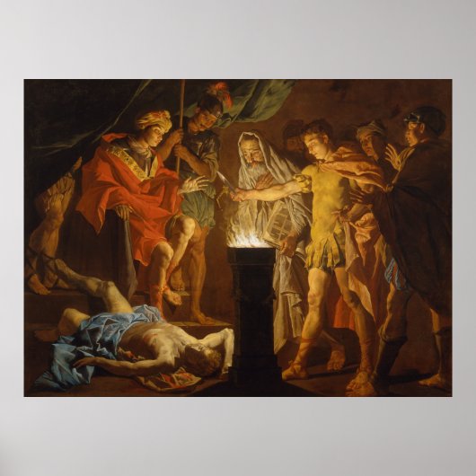 "Mucius Scaevola in aanwezigheid van Lars Porsenna Poster (Voorkant)