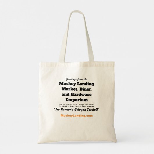 Muckey Landing Canvas tas (Achterkant)
