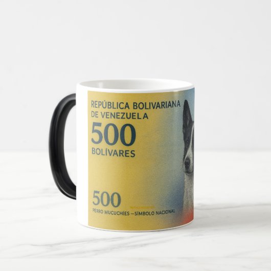 Mucuchíes Venezuelan White Dog Teacup Magische Mok (Voorkant links)