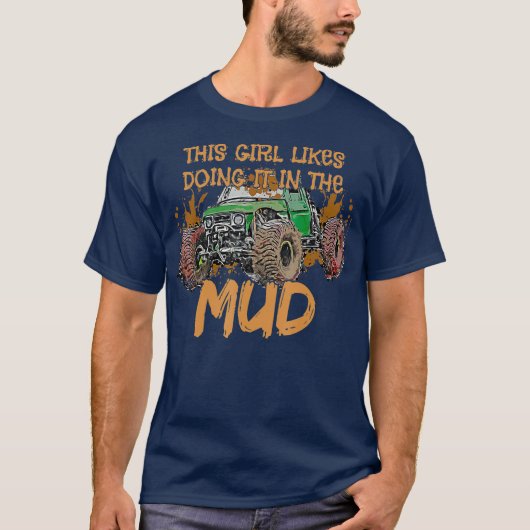Mud Bogging Mudding - Grappig nieuwigheid T-shirt (Voorkant)