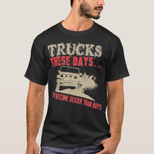 Mud Bogging Mudding Sey Trucks T-shirt (Voorkant)