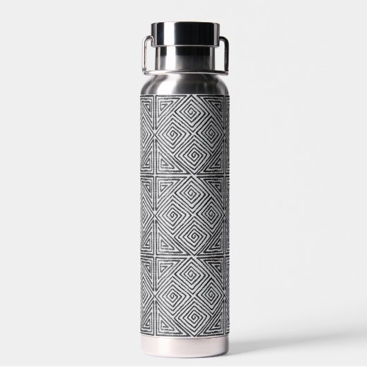 Mud Cloth Diamond Pattern Prachtig Waterfles (Achterkant)