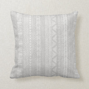 Mud Cloth Geometric Stripe Tribal Graal Kussen