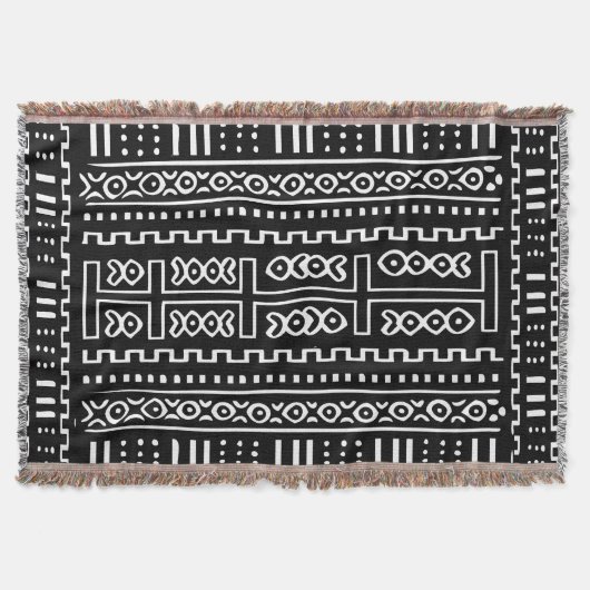 Mud Cloth Pattern Deken (Voorkant)