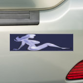 Mud Flap Babe Bumpersticker (Op auto)