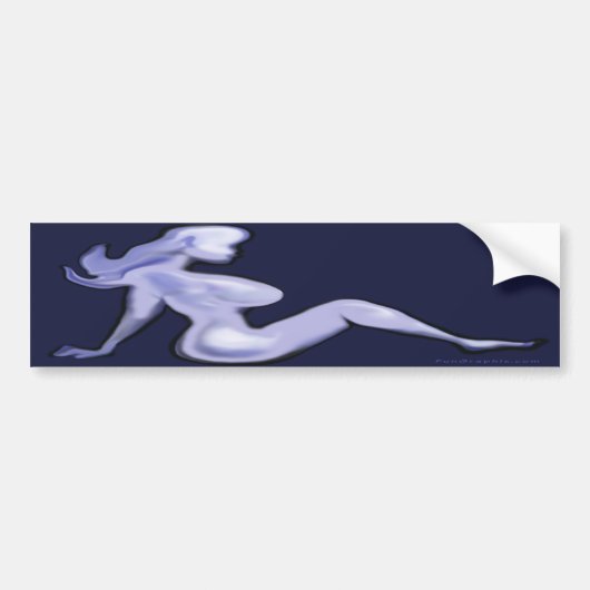 Mud Flap Babe Bumpersticker (Voorkant)