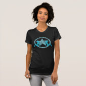 Mud Flap Cowgirl Blue Women's T-shirt (Voorkant volledig)