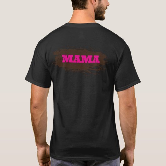 Mud Run Fun Custom Name T-shirt (Achterkant)