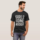 Mud Run Marathon Runner Gone Muddy Mudding T-shirt (Voorkant volledig)