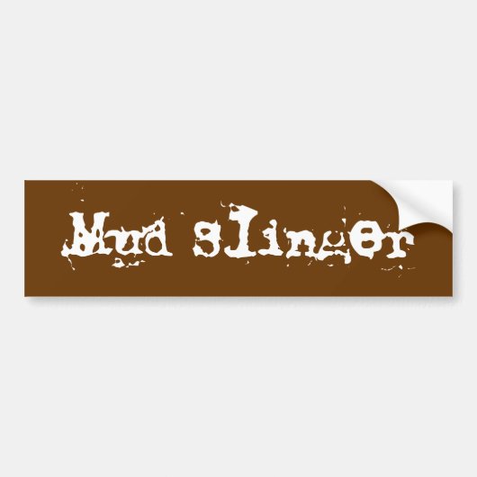 Mud Slinger Bumpersticker (Voorkant)