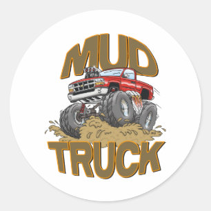Mud Truck Chevy Ronde Sticker